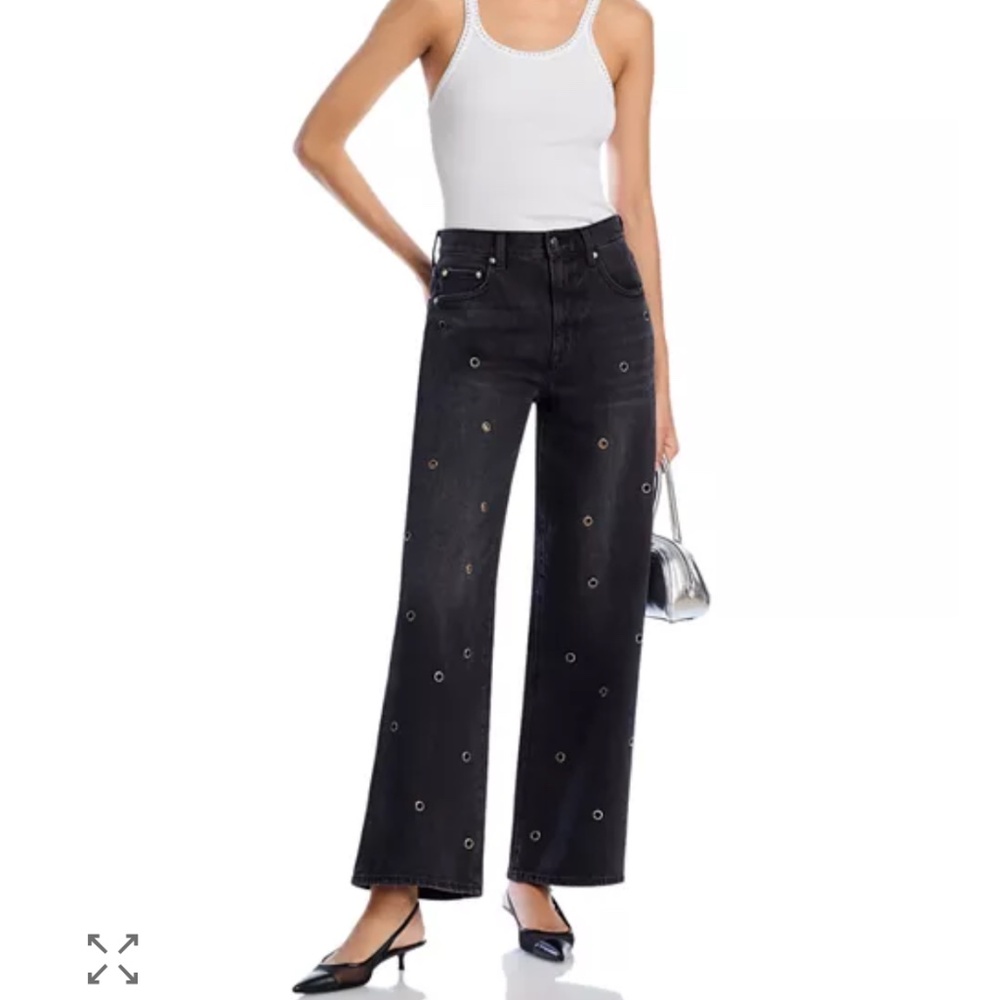 Pistola Hendrix High Rise Baggy Jeans in Dark Wash